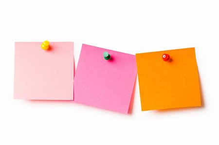 post its lots - Reminder notes isolated on the white background Photographie de stock - Aubaine LD & Abonnement, Code: 400-05320514