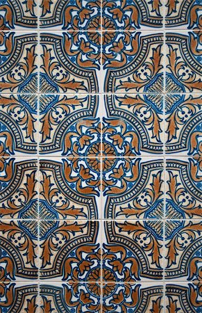 simsearch:400-05254814,k - Detail of Portuguese glazed tiles. Stock Photo - Budget Royalty-Free & Subscription, Code: 400-05320540
