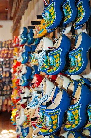 small shoes shop - The detail of many Holland color Shoes Stock Photo - Budget Royalty-Free & Subscription, Code: 400-05320713