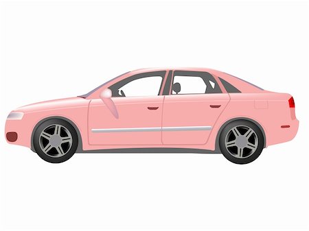 simsearch:400-04000869,k - pink auto against white background, abstract vector art illustration Stockbilder - Microstock & Abonnement, Bildnummer: 400-05321034