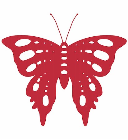 Illustration of a red butterfly Stock Photo - Budget Royalty-Free & Subscription, Code: 400-05321354