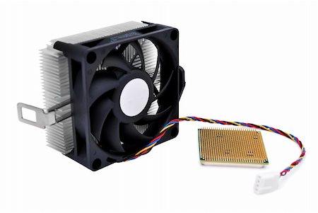 simsearch:400-07617412,k - cooler and cpu  on white background Foto de stock - Super Valor sin royalties y Suscripción, Código: 400-05321545