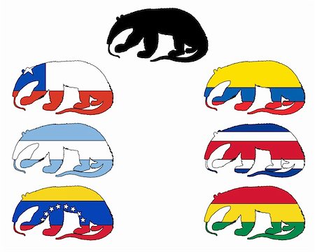 simsearch:400-05317916,k - Anteater flags Stock Photo - Budget Royalty-Free & Subscription, Code: 400-05321867