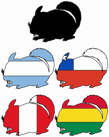 Chinchilla flags Stock Photo - Budget Royalty-Free & Subscription, Code: 400-05321887