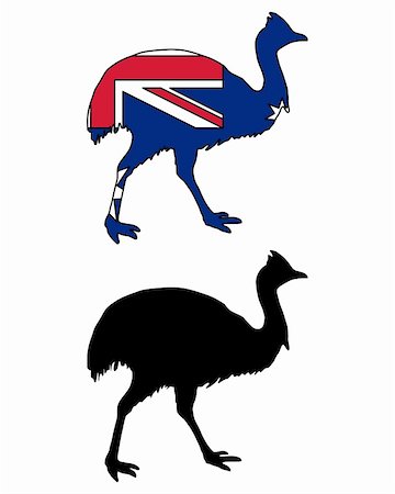 Kassowary flag Photographie de stock - Aubaine LD & Abonnement, Code: 400-05321959