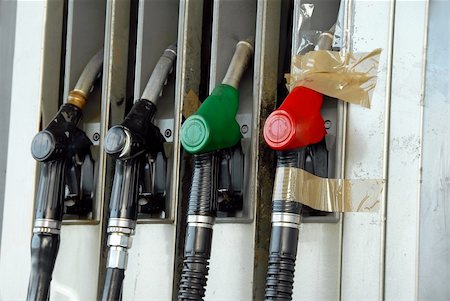 simsearch:400-09152818,k - various colorful gas pumps row closeup concept Stock Photo - Budget Royalty-Free & Subscription, Code: 400-05322099