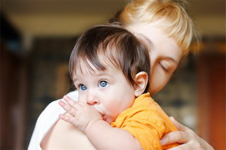 young mother with cute son Stock Photo - Budget Royalty-Free & Subscription, Code: 400-05322195