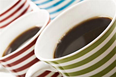 Close ups of mugs of black coffee Stock Photo - Budget Royalty-Free & Subscription, Code: 400-05322530