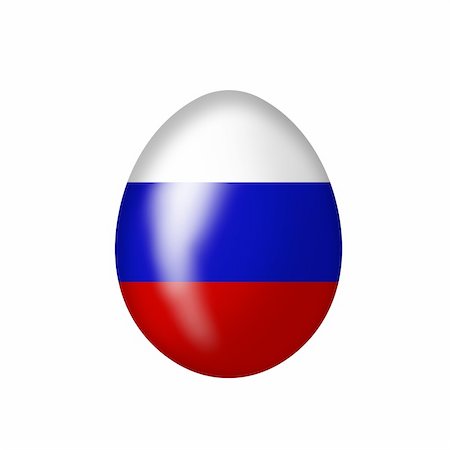 photochecker (artist) - Easteregg with a russian flag on a white background Foto de stock - Royalty-Free Super Valor e Assinatura, Número: 400-05322644