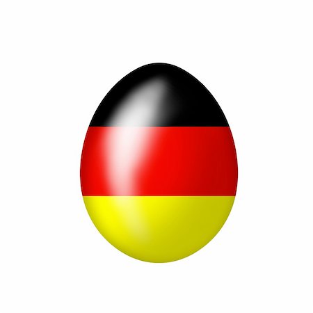 photochecker (artist) - Easteregg with a German flag on a white background Foto de stock - Royalty-Free Super Valor e Assinatura, Número: 400-05322643