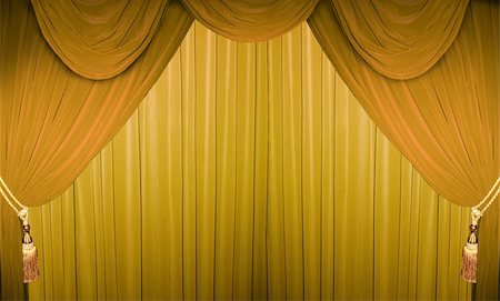 simsearch:400-07575945,k - Colorful curtain of a classical theater Stock Photo - Budget Royalty-Free & Subscription, Code: 400-05322654