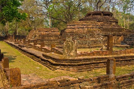simsearch:400-07831362,k - part of the ruin of the temple Wat Phra Kaeo in Kamphaeng Phet Fotografie stock - Microstock e Abbonamento, Codice: 400-05323465