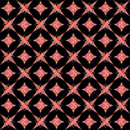 simsearch:400-05255140,k - retro white and red shapes isolated on black background Stockbilder - Microstock & Abonnement, Bildnummer: 400-05323751