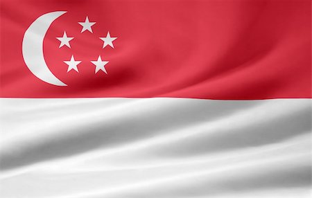 simsearch:400-04344297,k - High resolution flag of Singapore Stockbilder - Microstock & Abonnement, Bildnummer: 400-05323766