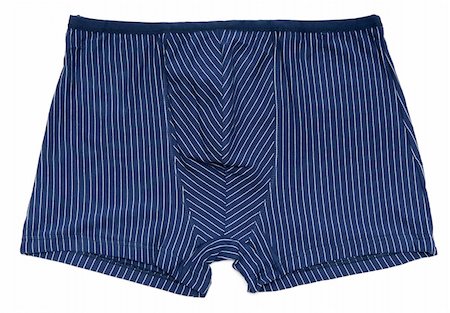 simsearch:400-05298095,k - Blue striped male undershorts on white background Photographie de stock - Aubaine LD & Abonnement, Code: 400-05334289