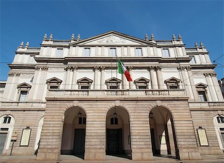 Teatro alla Scala theatre in Milan, Italy Stock Photo - Budget Royalty-Free & Subscription, Code: 400-05334344