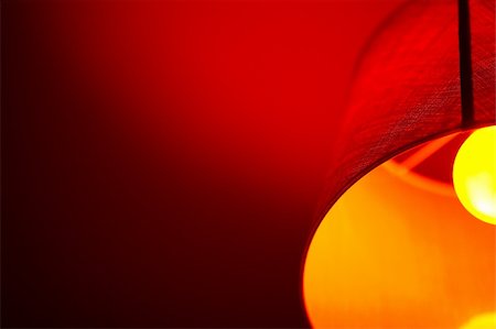 Red lamp with yellow light in bulgarian cafe Fotografie stock - Microstock e Abbonamento, Codice: 400-05334529