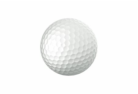 shutswis (artist) - Golf ball isolated on a white background Photographie de stock - Aubaine LD & Abonnement, Code: 400-05334956