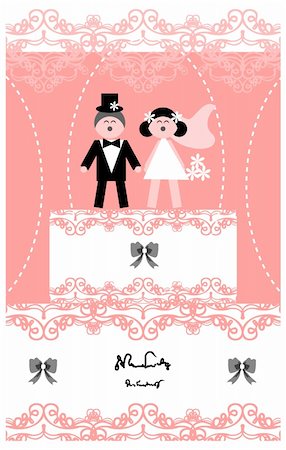 simsearch:400-04741437,k - Wedding invitation /love couple card Stock Photo - Budget Royalty-Free & Subscription, Code: 400-05335510