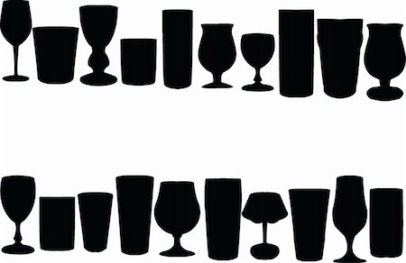 simsearch:670-03734256,k - glasses collection - vector Photographie de stock - Aubaine LD & Abonnement, Code: 400-05335763