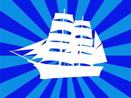 simsearch:400-05693249,k - ship silhouette with background - vector Photographie de stock - Aubaine LD & Abonnement, Code: 400-05335898