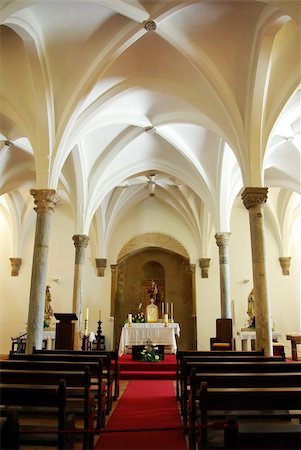 Interior of Mertola church, Portugal. Foto de stock - Super Valor sin royalties y Suscripción, Código: 400-05336096