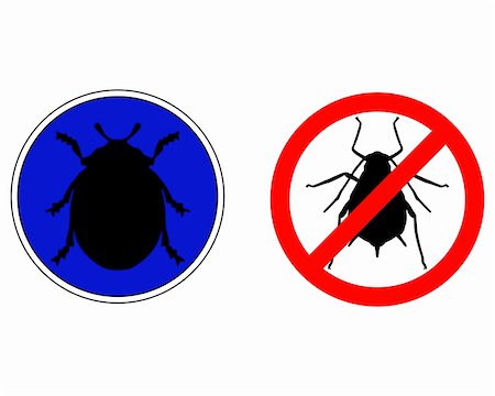 poux - Aphid ladybird traffic signs Photographie de stock - Aubaine LD & Abonnement, Code: 400-05336269