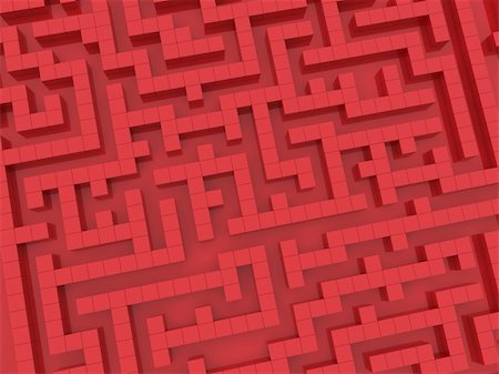 The close up of a red maze Stock Photo - Budget Royalty-Free & Subscription, Code: 400-05336658