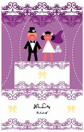 Wedding invitation /love couple card Foto de stock - Royalty-Free Super Valor e Assinatura, Número: 400-05336804