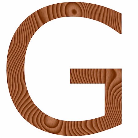 simsearch:400-05337894,k - Wooden letter G isolated in white Stock Photo - Budget Royalty-Free & Subscription, Code: 400-05337897