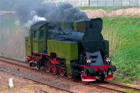 simsearch:862-03288971,k - Retro steam locomotive parade in Poland Stock Photo - Budget Royalty-Free & Subscription, Code: 400-05338295