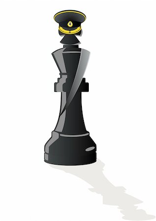 simsearch:400-04394601,k - Chessmen styled soldiers and military equipment. Illustration on a white background Foto de stock - Royalty-Free Super Valor e Assinatura, Número: 400-05338655