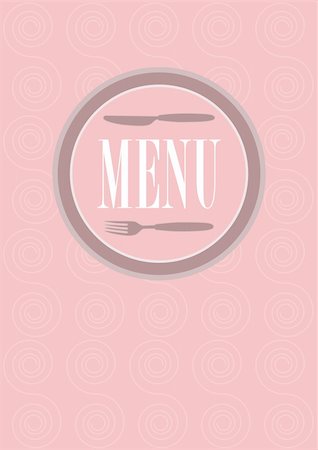 simsearch:400-05877482,k - Menu Card Design - Menu Sign and Pattern in Shades of Pink Stock Photo - Budget Royalty-Free & Subscription, Code: 400-05339062