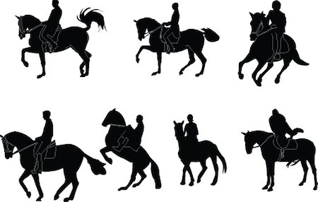 horseman collection - vector Photographie de stock - Aubaine LD & Abonnement, Code: 400-05339332