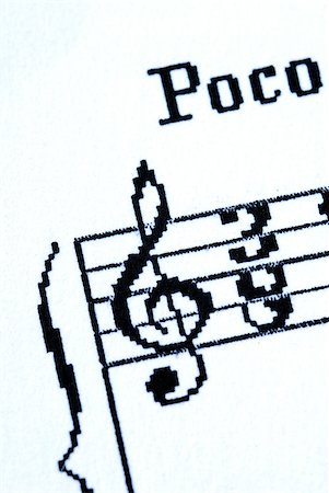 simsearch:400-04994761,k - Treble clef at the beginning of the music sheet Stock Photo - Budget Royalty-Free & Subscription, Code: 400-05339737