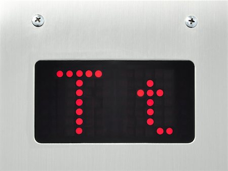 monitor show alphabet t in elevator Stock Photo - Budget Royalty-Free & Subscription, Code: 400-05330814