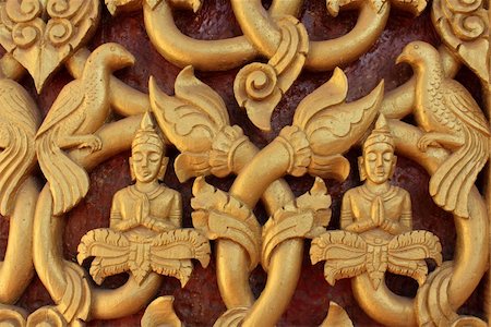 simsearch:400-05308012,k - Decorated door in Buddhist temple at the capital of Vientiane, Laos Fotografie stock - Microstock e Abbonamento, Codice: 400-05331893