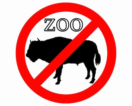 simsearch:400-05329148,k - Bison in zoo prohibited Photographie de stock - Aubaine LD & Abonnement, Code: 400-05332064