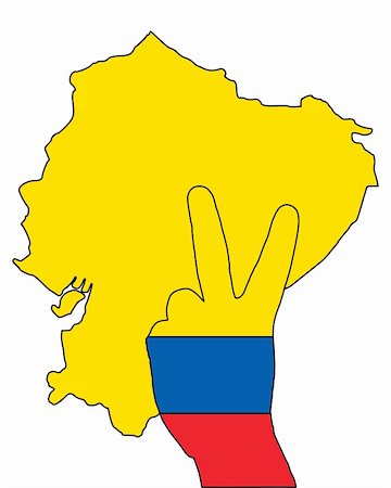 Ecuador hand signal Stock Photo - Budget Royalty-Free & Subscription, Code: 400-05332072