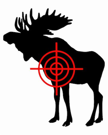 Moose crosshair Stock Photo - Budget Royalty-Free & Subscription, Code: 400-05332073