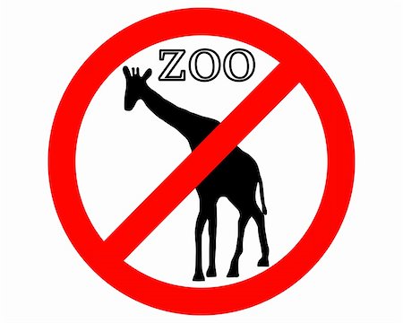 simsearch:400-05329405,k - Giraffe in zoo prohibited Fotografie stock - Microstock e Abbonamento, Codice: 400-05332091
