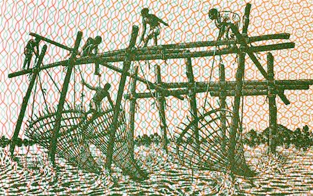 democratic republic of the congo - Men fishing with stick nets on 200 nouveaux zaires 1994 banknote from Zaire Fotografie stock - Microstock e Abbonamento, Codice: 400-05332288