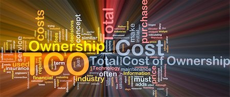 simsearch:400-04863043,k - Background concept wordcloud illustration of total cost of ownership glowing light Stock Photo - Budget Royalty-Free & Subscription, Code: 400-05332346