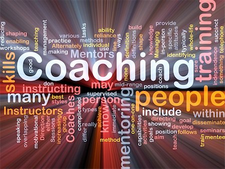 Background concept wordcloud illustration of coaching glowing light Photographie de stock - Aubaine LD & Abonnement, Code: 400-05332347