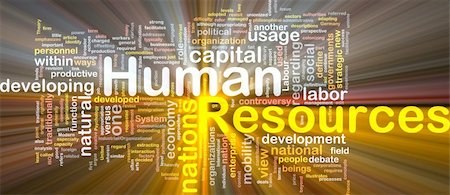 Background concept wordcloud illustration of human resources glowing light Foto de stock - Super Valor sin royalties y Suscripción, Código: 400-05332351