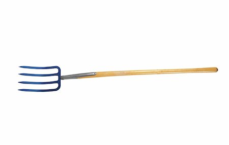 Pitchfork shot over white background for you Foto de stock - Super Valor sin royalties y Suscripción, Código: 400-05332573