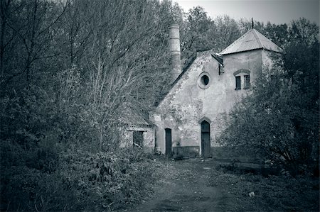 old abandoned factory  in the forest. City Sharovka, Ukraine Stock Photo - Budget Royalty-Free & Subscription, Code: 400-05333467