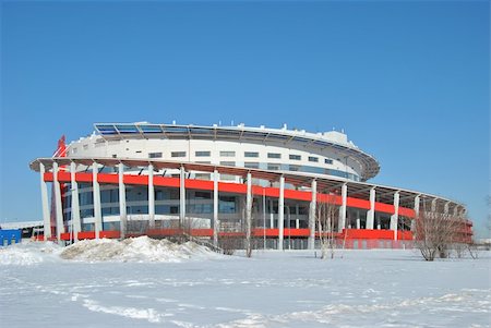 The new ice hockey stadium in Moscow called the Ice Palace Stock Photo - Budget Royalty-Free & Subscription, Code: 400-05333516