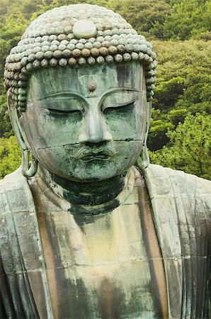 photos of buddha statues in japan - Large Buddha statue (Daibutsu) at Kotoku-in in Kamakura, Japan. Stock Photo - Budget Royalty-Free & Subscription, Code: 400-05344118