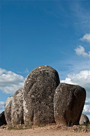 simsearch:400-05753403,k - Menhirs in megalithic monument of Cromelech dos Almendres - Evora -Portugal Stock Photo - Budget Royalty-Free & Subscription, Code: 400-05344771